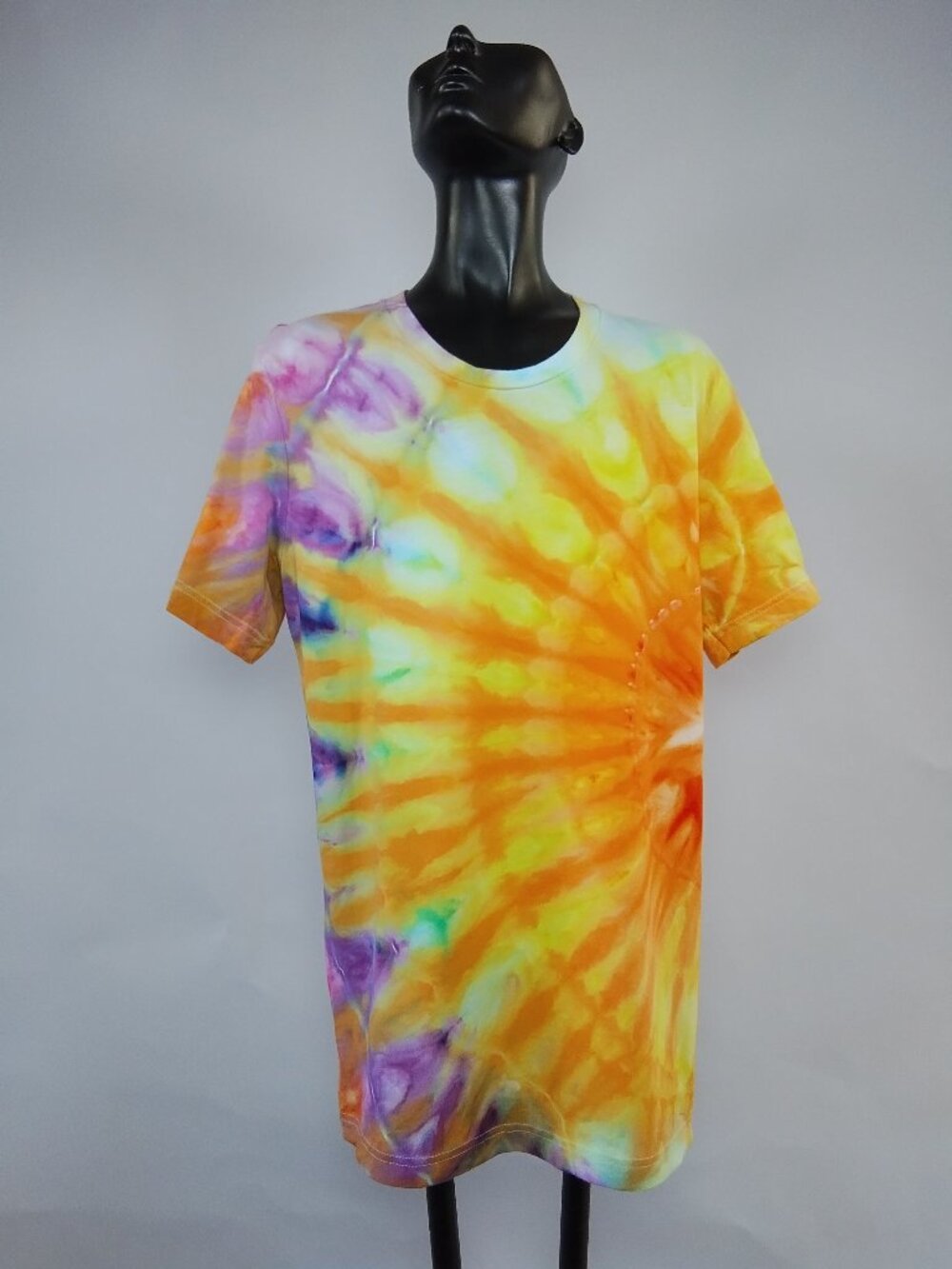Medium Unisex Bella-Canvas 3001C “Sunburst” Ice Dyed T-Shirt